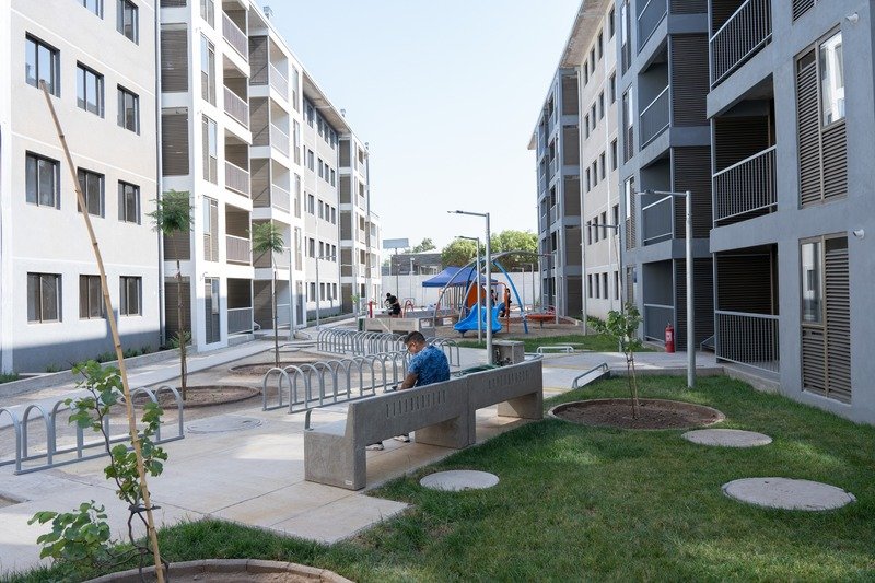 Fotografía del proyecto habitacional Teniente Cruz